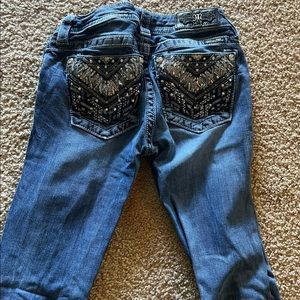 Size 25 Miss me jeans hemmed